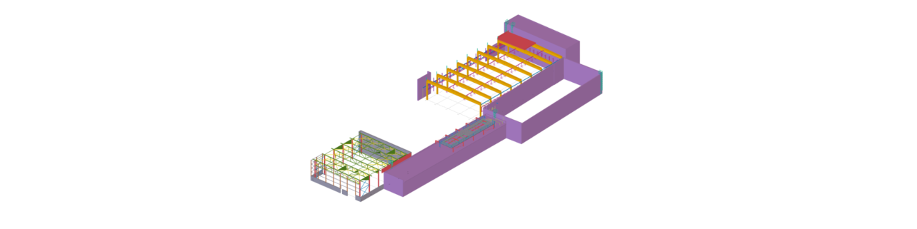 Steel structure of hall M12