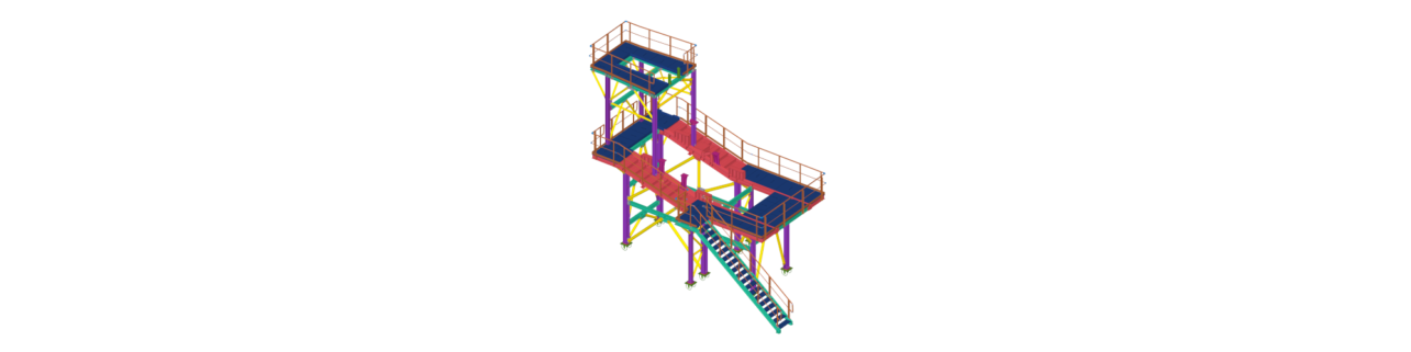 Stone sorting machine paltform